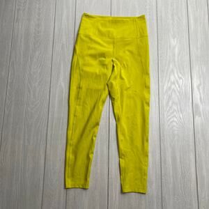 Girlfriend Collective Women's Bright Yellow Capri Leggings Size Small